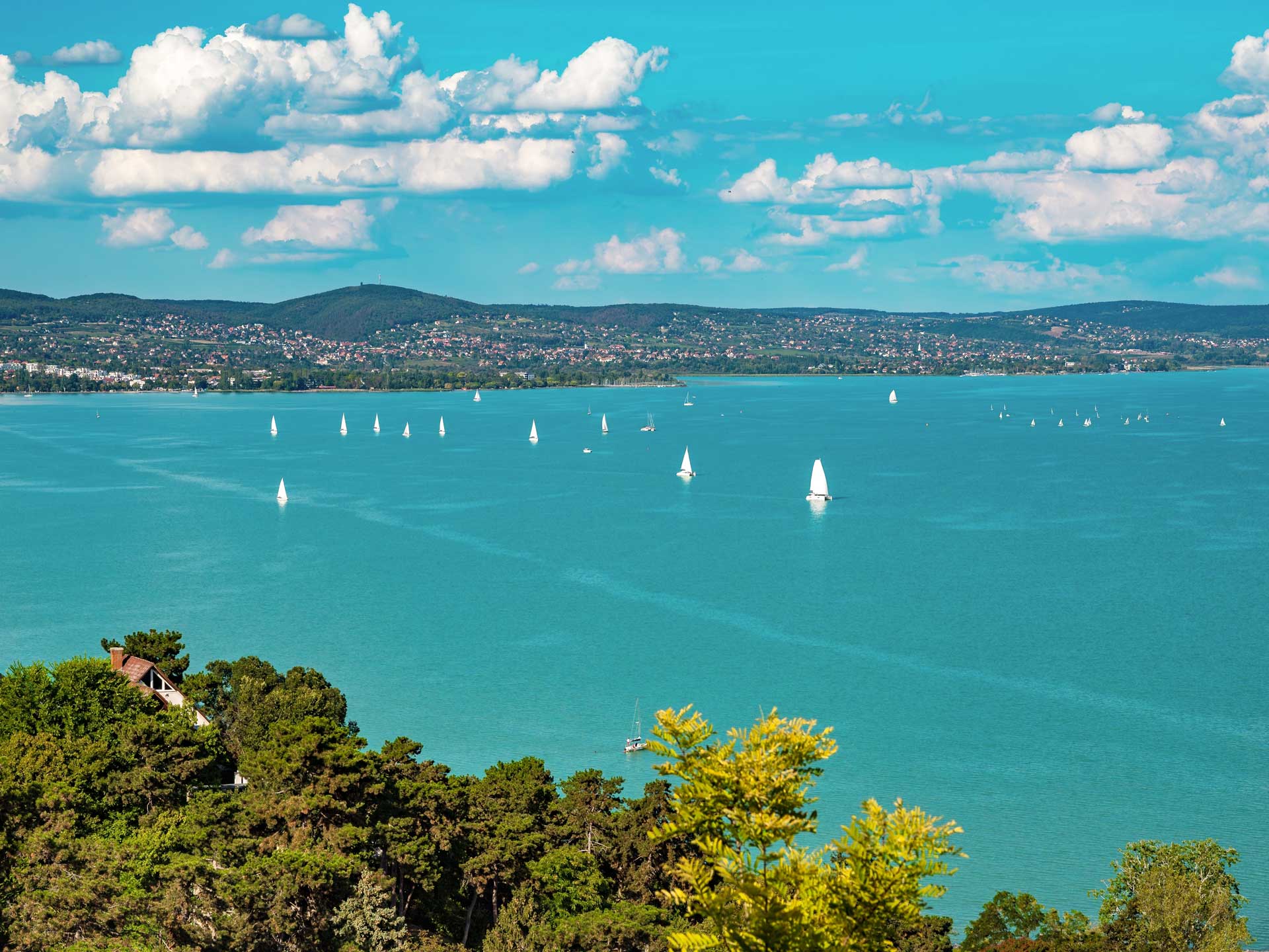déli part Balaton Zamárdi panoráma Platán Hotel